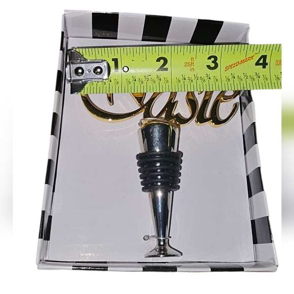 Thirstystone - NEW Gold and Silver Tone 'Taste' Bottle /Wine Stoppers. Lot of 2. - Picture 5 of 6